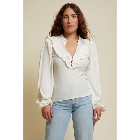 Nation LTD Quintana Yoked Top Sz M - Picture 1 of 12